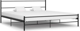 vidaXL Estructura De Raza Negra De 200x200 Cm Negro
