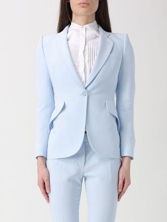 Alexander McQueen Blazer a monopetto in misto viscosa McQueen