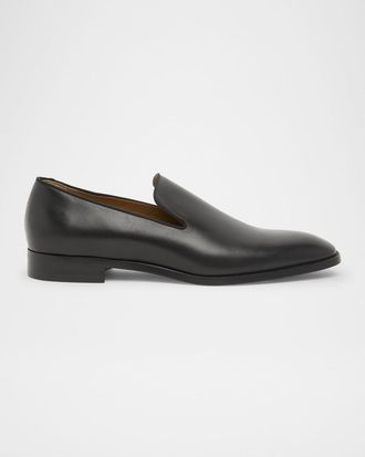 Christian Louboutin Men & apos;s Danny Flex Red-Sole Leather Loafers