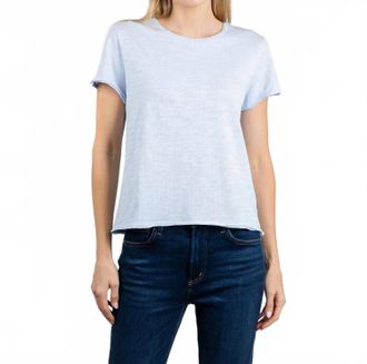 Elliott Lauren Silvie Short Sleeve Tee In Sky Blue