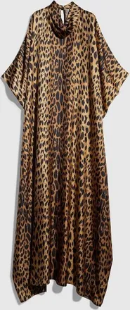 Gucci Printed Silk Dress, Brown