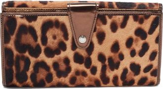 Dolce & Gabbana Portemonnee met luipaardprint - Bruin
