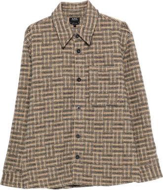 A.P.C. A. p.c. Check-pattern Button-down Shirt
