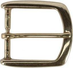 Trafalgar Store 35mm Italian Solid Brass Rounded Edged Harness Belt Buckle in Polished Brass at Nordstrom