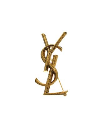 Saint Laurent Monogram Brooch