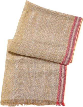 Missoni Gestreepte sjaal met lurex - Dames - Sjaals - Veelkleurig - ONE Size - Katoen - Accessoires