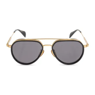 Eyewear by David Beckham Accessoires, Heren, Geel, ONE Size, DB 1226/G/S Aviator Zonnebril