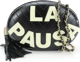Chanel Tweedehands leren schoudertassen - Dames - Vintage Schoudertas - Zwart - ONE Size - Leer - Vintage