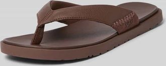 UGG Zehentrenner mit Label-Detail Modell SEASIDE II in Dunkelbraun, Größe 41