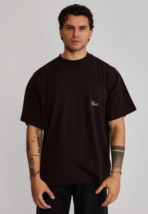Siksilk Mens Brown Oversized T-Shirt XXL