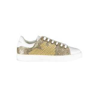 Emporio Armani Sneakers, female, Yellow, Size: 5 US Emporio Armani Gold Polyester Women Sneaker