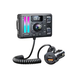 OEM Transmisor Fm Para Coche Pd20w Qc3.0 Con Adaptador De Carga Usb Para Reproductor Mp3 De Coche