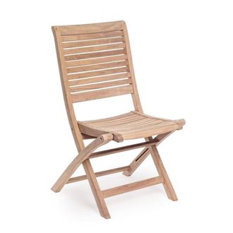 Konte Design Juego de 2 sillas plegables de madera de teca de alta calidad