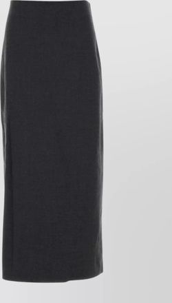 Loulou Studio high-waisted midi skirt back slit