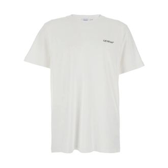 Off-white T-Shirts, male, White, Size: M Back Harrow Metal