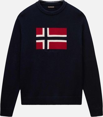 Napapijri Mens Napapijri Mura Jumper Navy - Black - Size: 38
