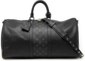 Louis Vuitton Pre-owned Keepall Bandouliere 50 - Dames - Vintage Weekendtas - Zwart - ONE Size - Leer - Vintage