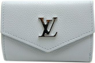 Louis Vuitton Light Blue Leather Wallet (Bi-Fold) (Pre-Owned)