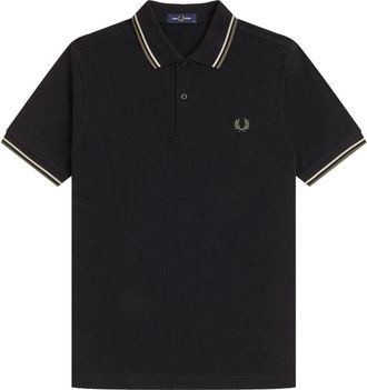 Fred Perry Hombre, Camisetas, Negro, Talla: 2XL