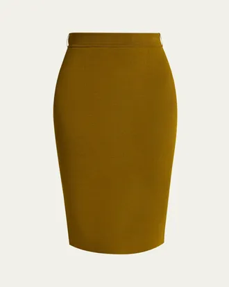 Tom Ford Knit Knee-Length Pencil Skirt