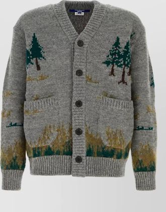 Junya Watanabe embroidered wool cardigan