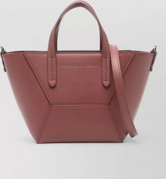 Brunello Cucinelli versatile leather tote bag with shoulder strap