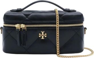 Tory Burch Black Kira Diamond Mini Crossbody Bag