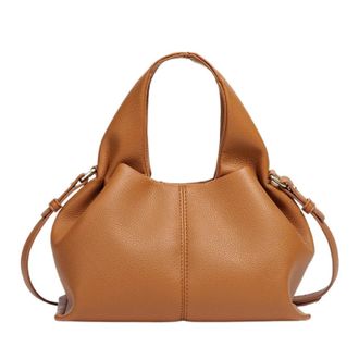 Generic Compatible For Cloud Shaped Handbag, Single Shoulder Bag Under Arms, Ball French Retro Style in Soft(Chocolate)