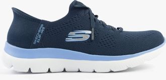 Skechers Summits-new Daily Womens Trainers Navy Textile - Size UK 4.5