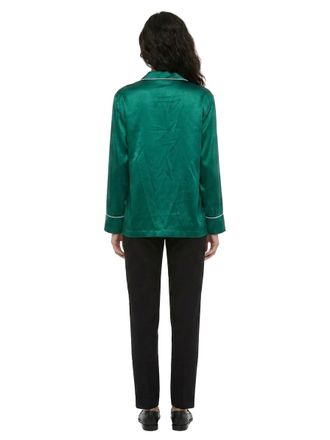 Dolce & Gabbana Silk Pajama Shirt - Green