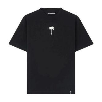 Palm Angels Camiseta Regular con Palmera - Tops - Hombre - Negro - S