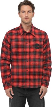 Off-white Red Regular Check Shirt