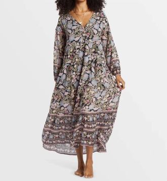 Billabong Adore You Maxi Dress In Black Sands