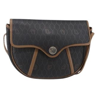 Dior Pre-owned Cross Body Bags, female, Black, Size: ONE SIZE Pre-owned Vintage Plastic Shoulder Bag