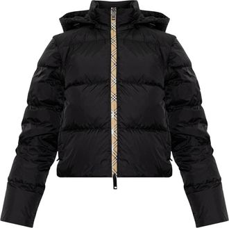 Burberry Langdale Down Jacket - Dames - Winterjassen - Zwart - S - Leer - Jassen