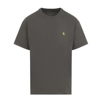 Carhartt Work in Progress Tops, Heren, Grijs, M, Katoen, Chase T-shirt