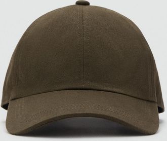 Mango Cappello cotone visiera kaki - Uomo - Taglia unica - MANGO MAN