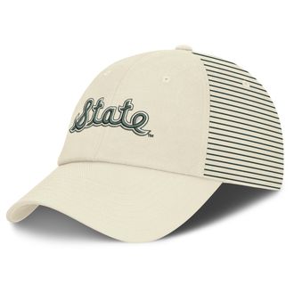 Nike Michigan State Denim Club Nike Mens College Adjustable Hat in White | NC2H11KMSV-0Y0