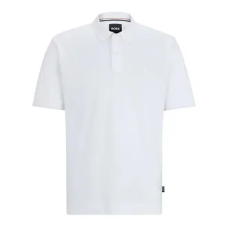 HUGO BOSS Tops, Heren, Wit, S, Katoen, Parlay 210 Polo