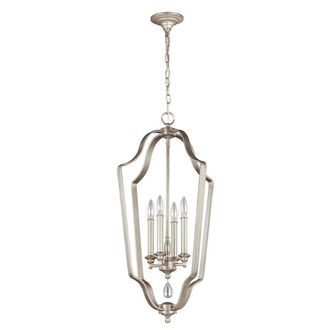 Netlighting Dewitt 4 Light Ceiling Pendant Chandelier Silver E14