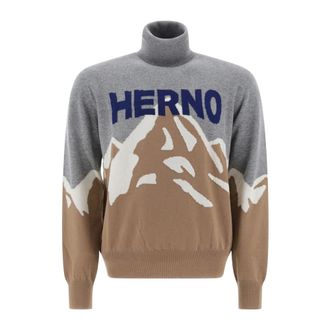 Herno Turtlenecks, male, Multicolor, L, Ml000005U-70161-2155 Jumper