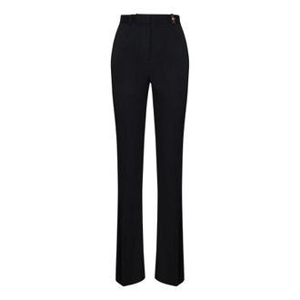 Versace Dames, Broeken, Zwart, Maat: XS Wol