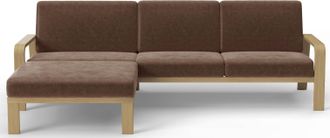 Sit&more Ecksofa »Kolding L-Form« Armlehnen aus Buchenholz in natur, verschiedene Bezüge und Farben