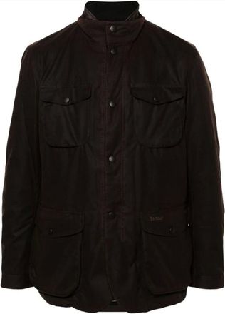 Barbour Jassen, Heren, Bruin, L, Katoen, Cederbruine Gewaxte Jas