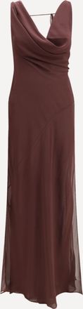 Andamane Abito lungo Minerva in misto seta Woman 40