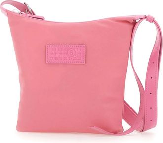 Maison Margiela Numeric Vertical Crossbody Tas - Dames - Schoudertassen - Roze - ONE Size - Leer - Tassen