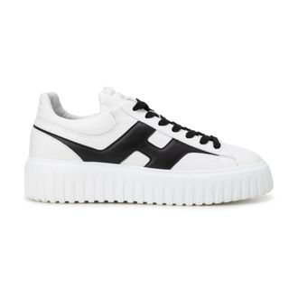 Hogan H-Stripes Sneakers - Heren - Sneakers - Wit - 44 EU - Leer - Schoenen