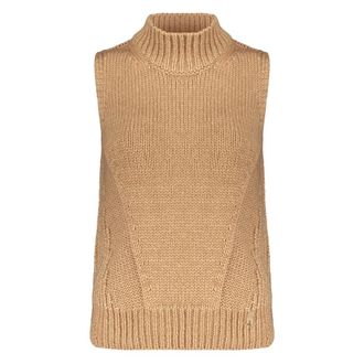 Herno Truien & Vesten, Dames, Beige, 2Xl, Kasjmier, Mouwloze trui