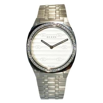 Gucci Pre-owned Vintage Polshorloge - Dames - Vintage Horloges - Grijs - ONE Size - Vintage