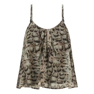 Pinko Sleeveless Tops, female, Multicolor, Size: M Udine Top